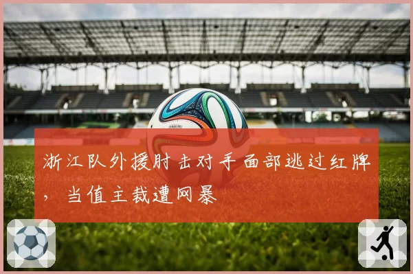浙江队外援肘击对手面部逃过红牌,当值主裁遭网暴